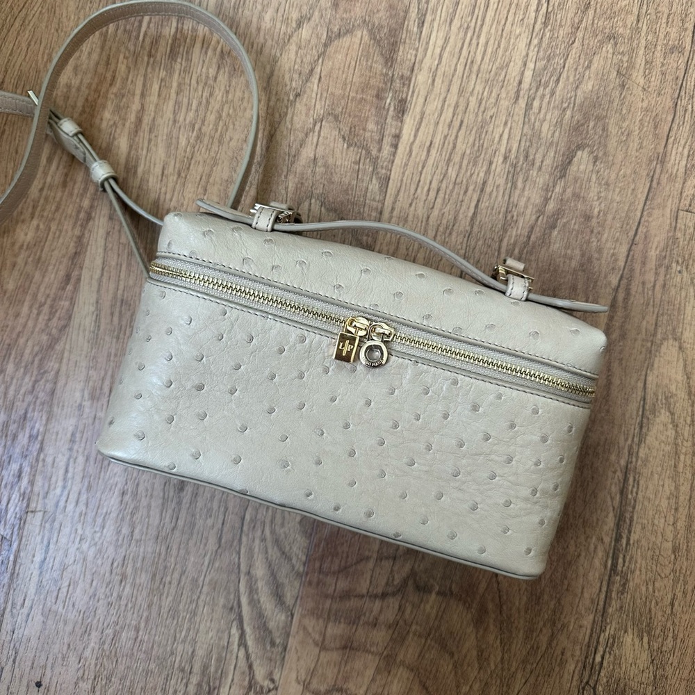 Loro Piana L19 Bag Ostrich Beige
